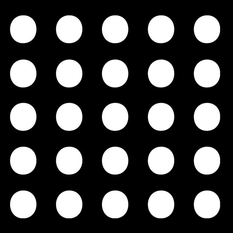 pois blancs