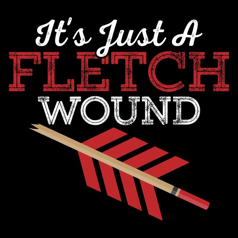 It's Just A Fletch Wound Bow & Arrows Target Ark