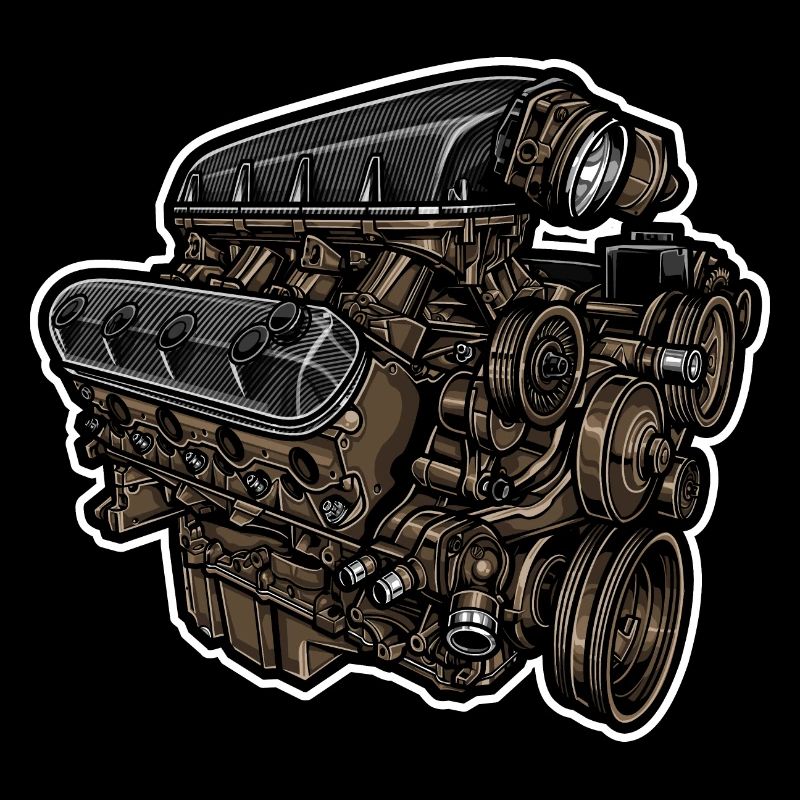 Motorblock // Illustration