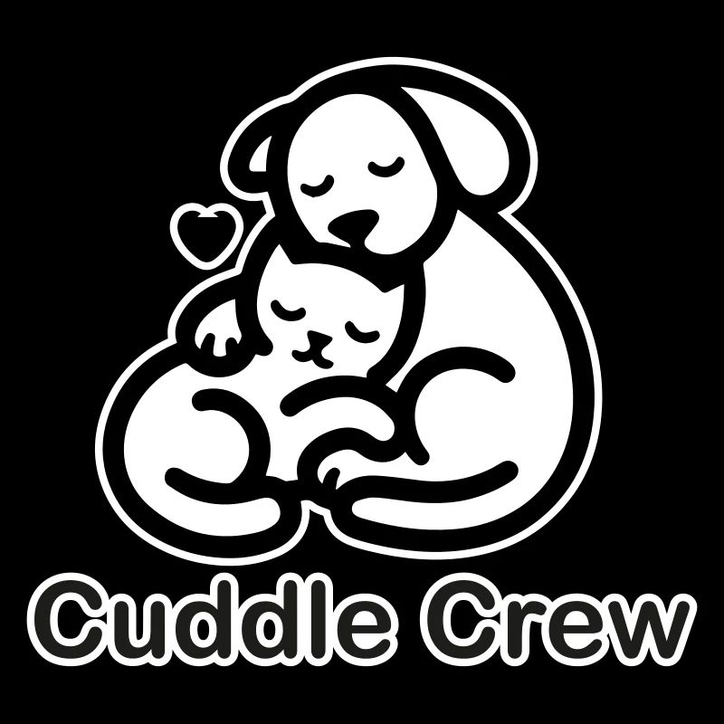 Katze & Hund Kuscheln - Cuddle Crew Design