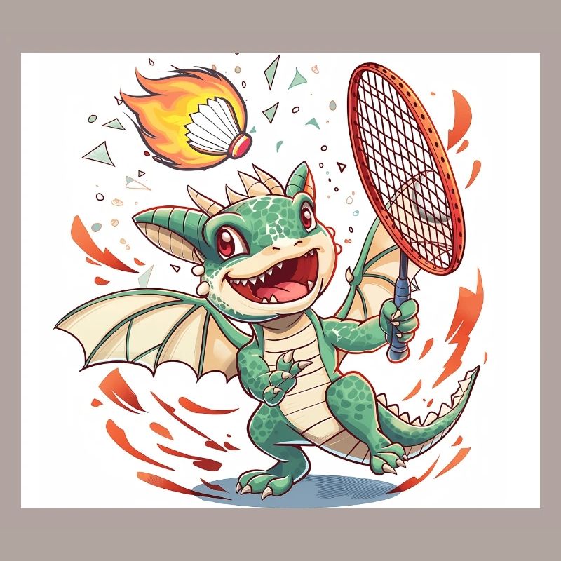 Badminton Drache