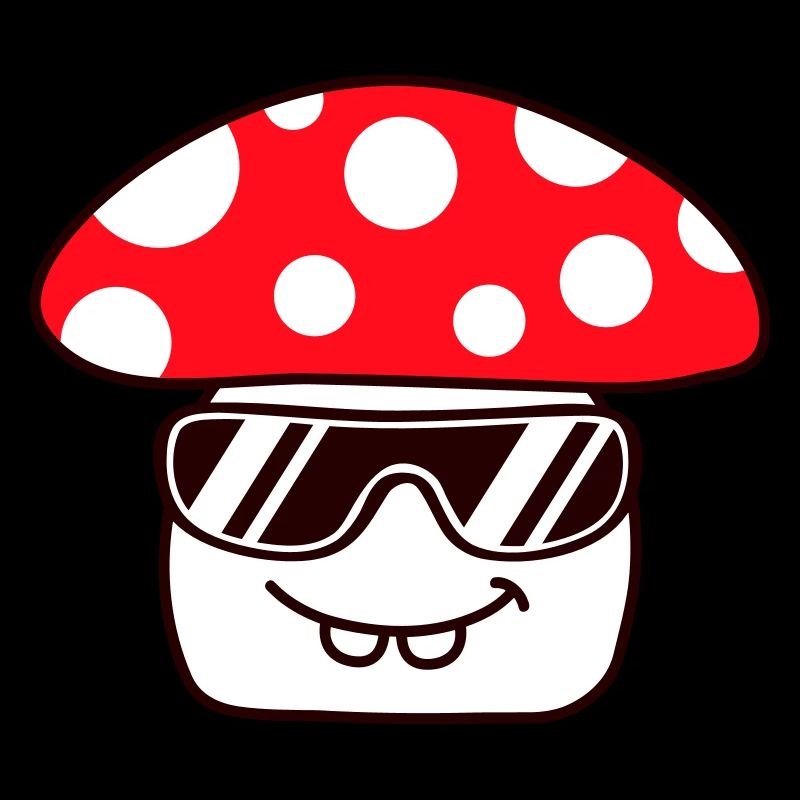 Champignon Lunettes de soleil Points rouges Champignon