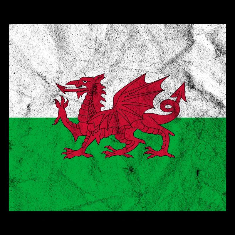 Drapeau du Pays de Galles Vintage