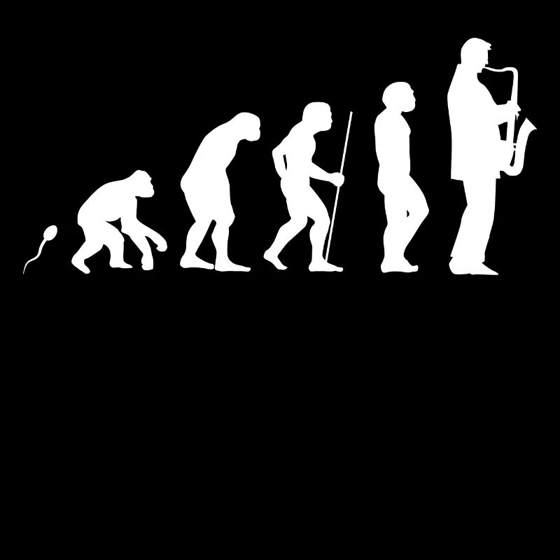 Saxofon Evolution Fun Shirt