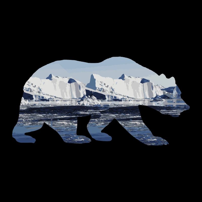Double Exposure Animals - Polar Bear - Gift
