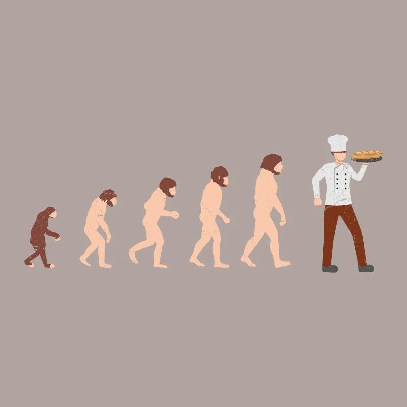 Evolution Chef Cook Idée cadeau drôle