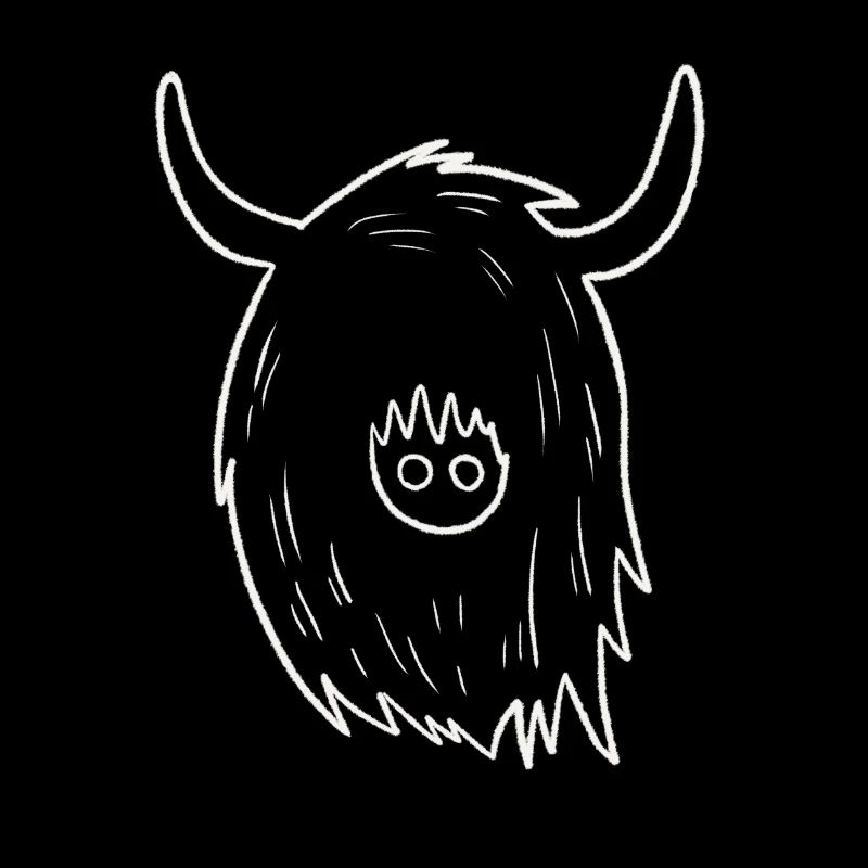 Doodle de vache des Highlands