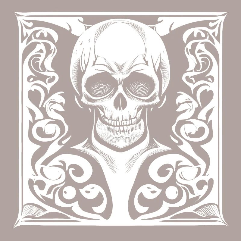 Halloween- oder Horror- Totenschädel