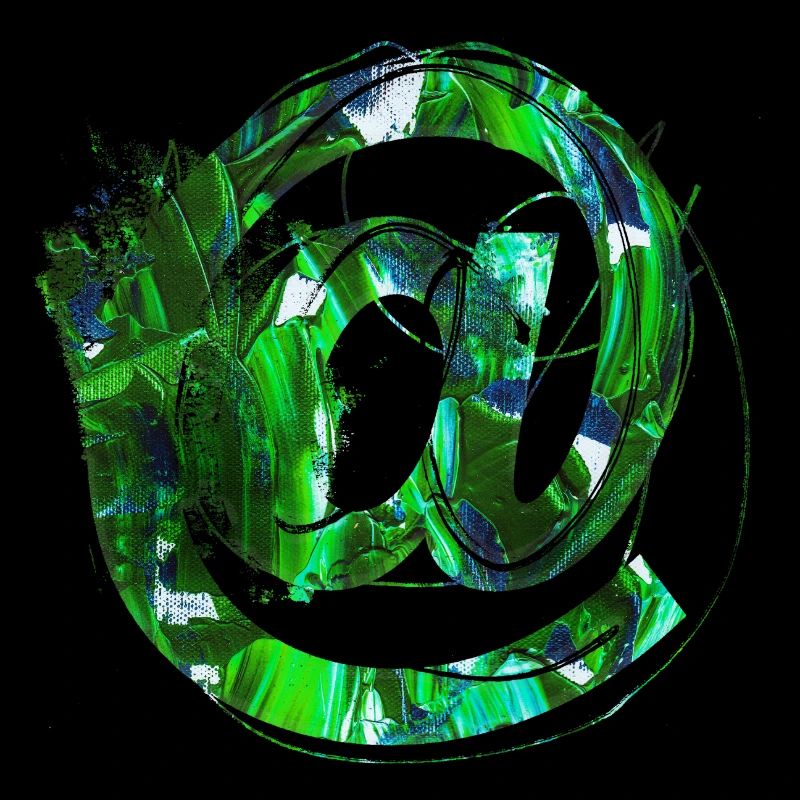 Internet email www drôle de mème grunge tech leters