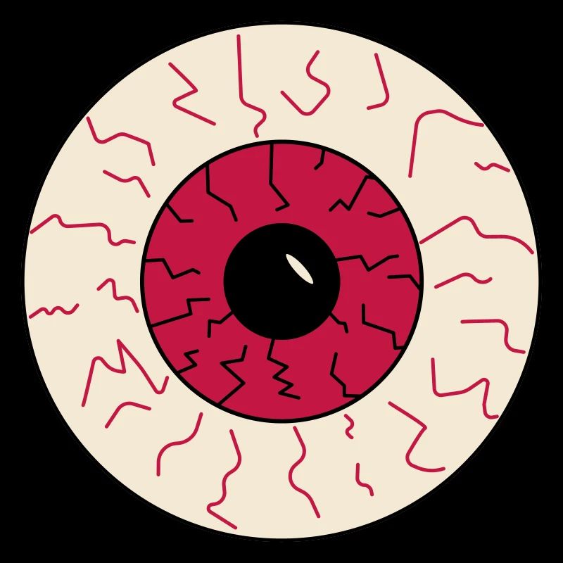 oeil injecté de sang halloween
