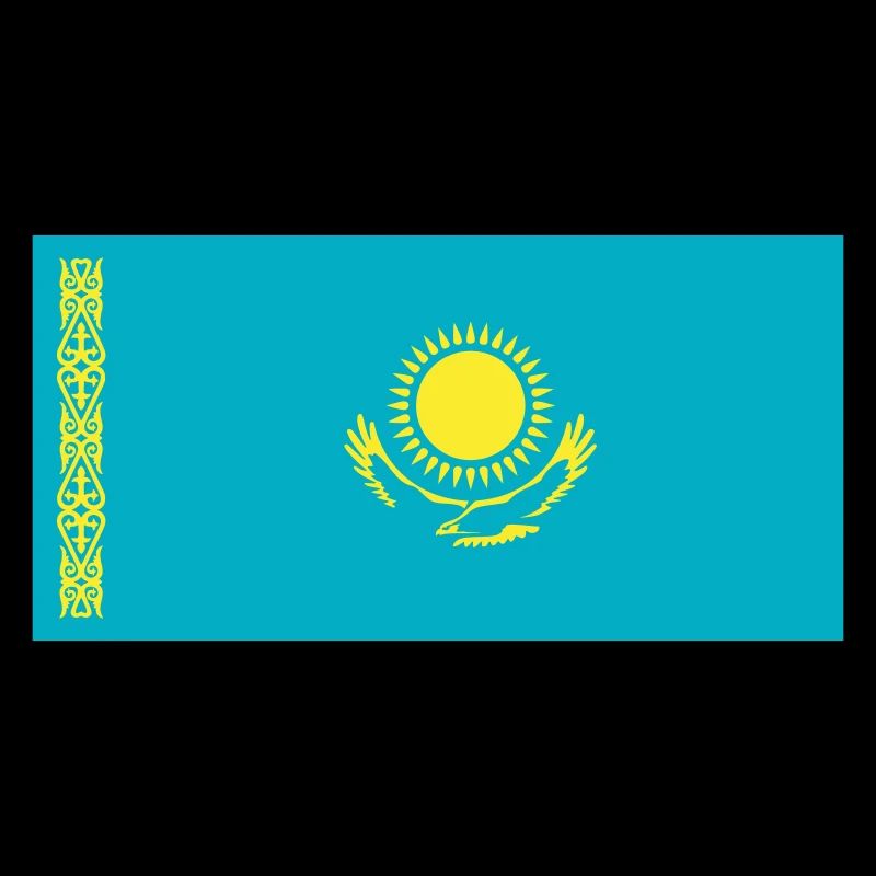 Kasachstan Flagge / Drapeau Kasachstan