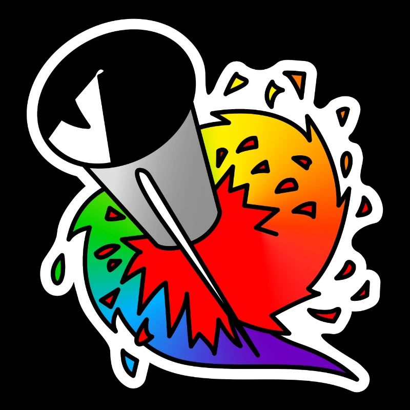 Regenbogen Rakete : Sticky Queer Pride