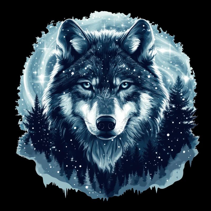 Wolf Winter Forest