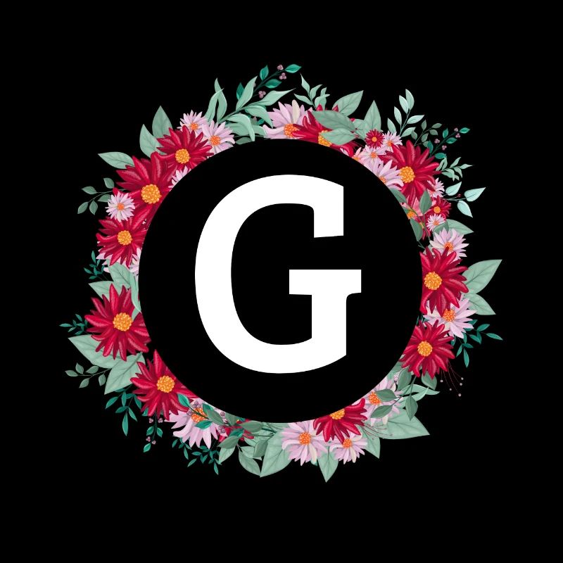 Buchstabe g Blumenkrone