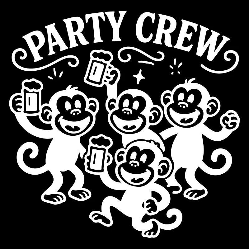 Party Crew Affe Bier