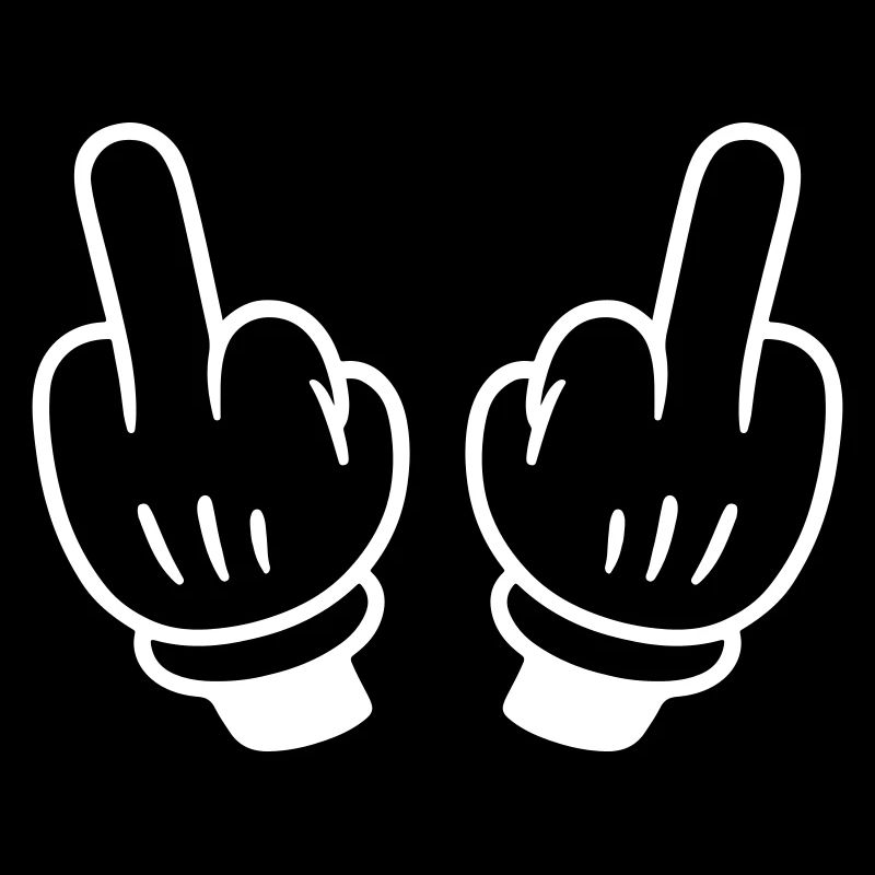Mittelfinger Hand Comic