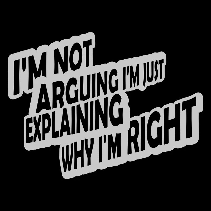 I m not arguing
