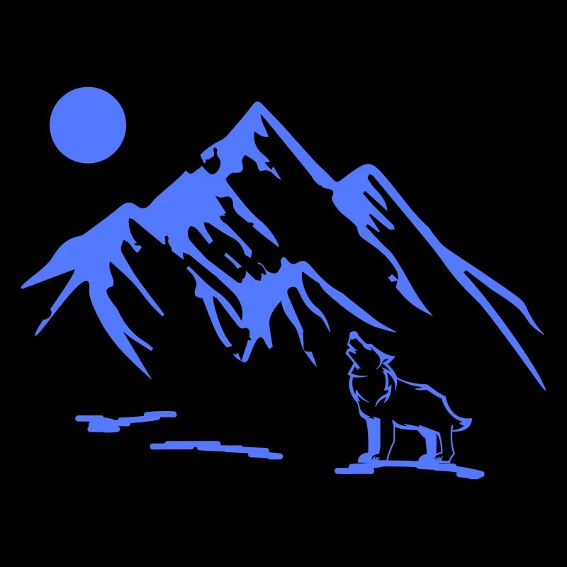 wolf vollmond