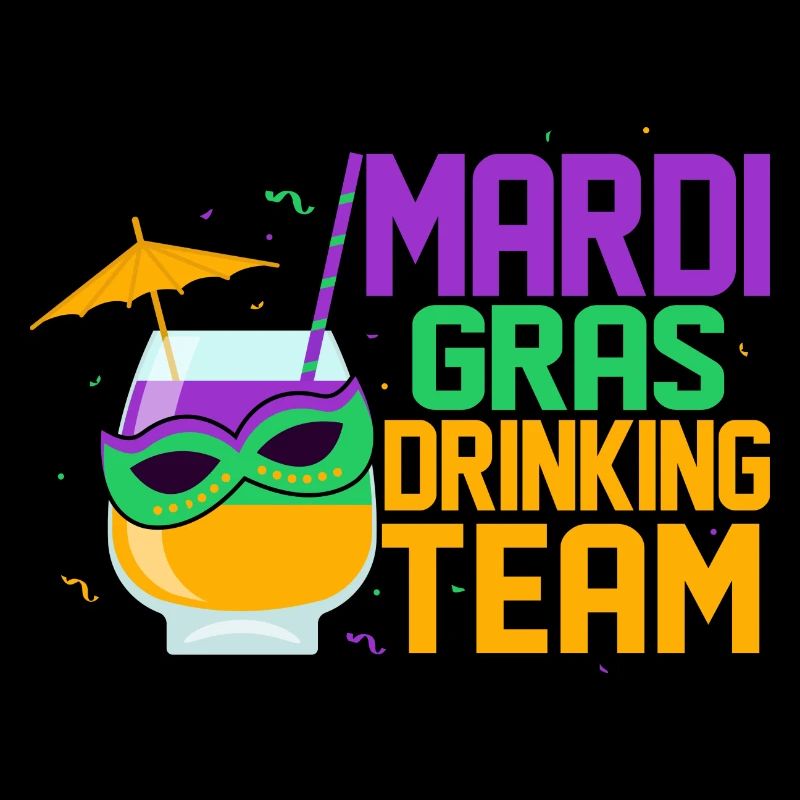 Mardi Gras Drinking Team Party BeadsParade