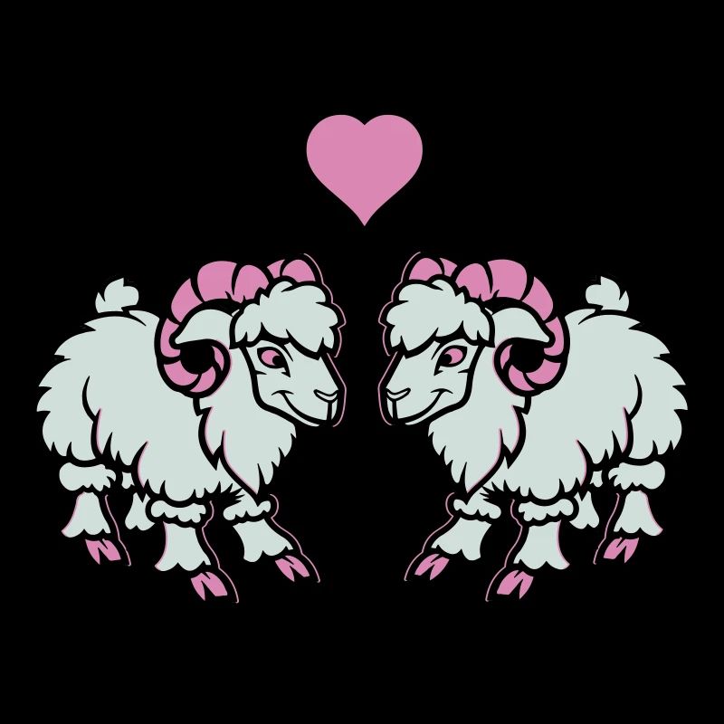 schaf comic widder love