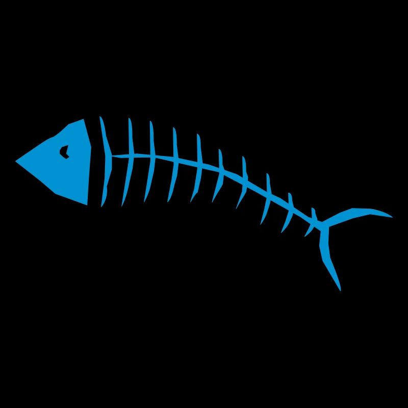 Fish bone, Glow in the dark, black light