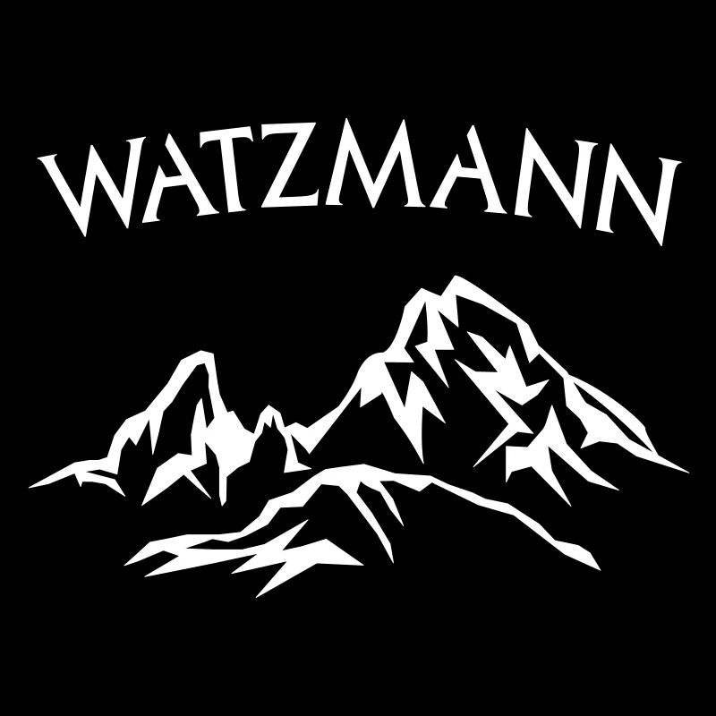 Lettrage Berg Watzmann - couleur sélectionnable