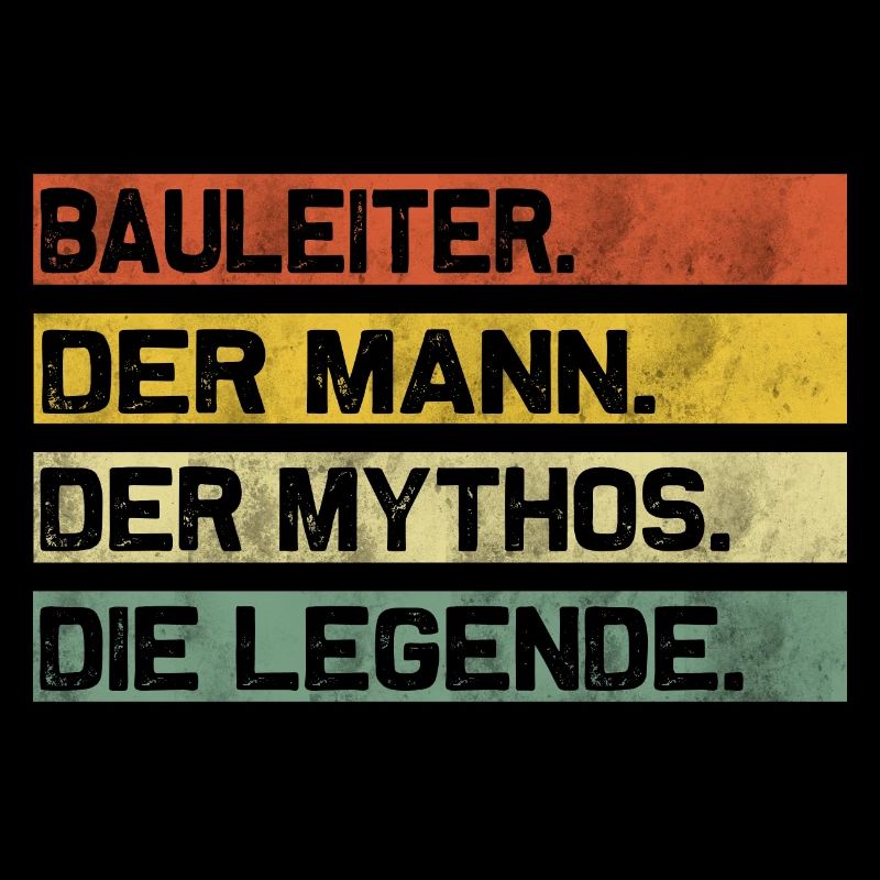 Bauleiter Baustelle Bauarbeiter Spruch Vintage