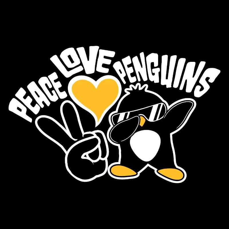 Love Peace Penguins Funny Dab Cool Penguin Dabbing