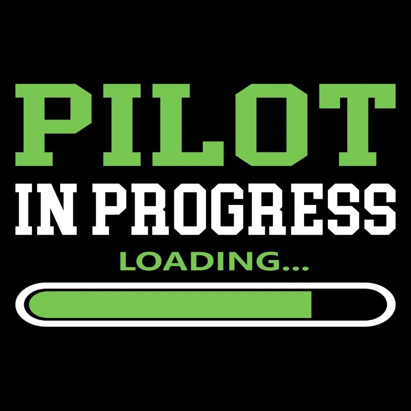Pilot in Progress Coole Sprüche Flugzeug