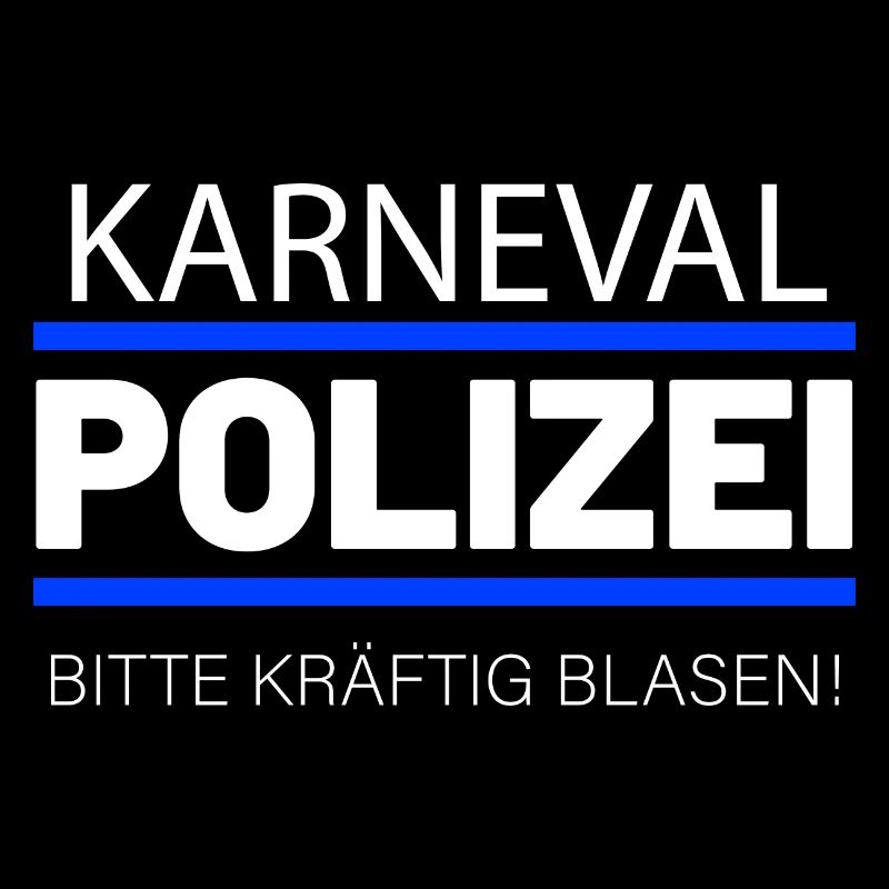 Karneval Polizei Spruch kräftig Blasen