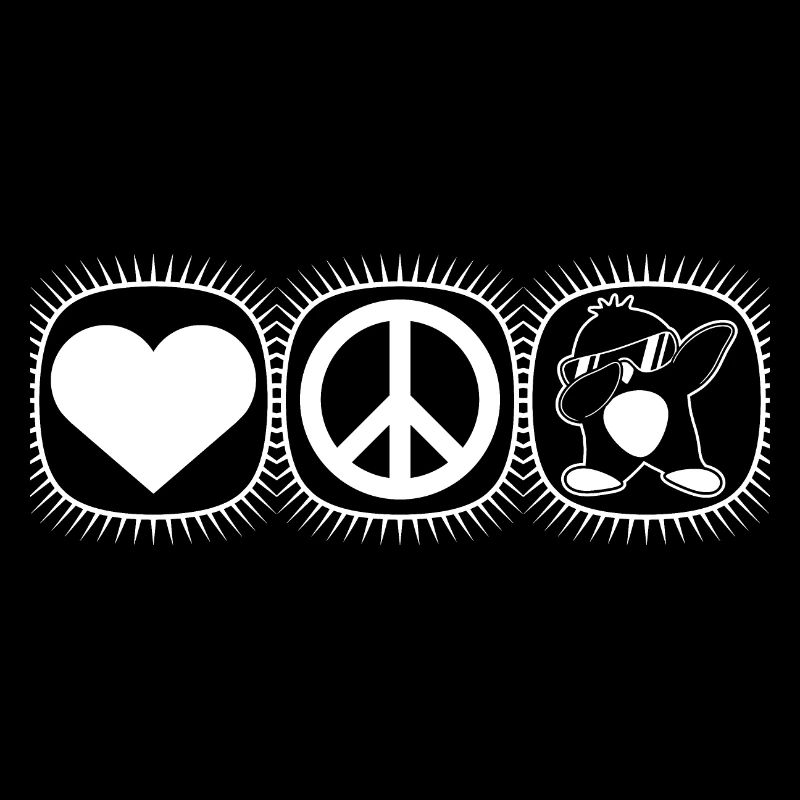 Love Peace Penguins Funny Dab Cool Penguin Dabbing