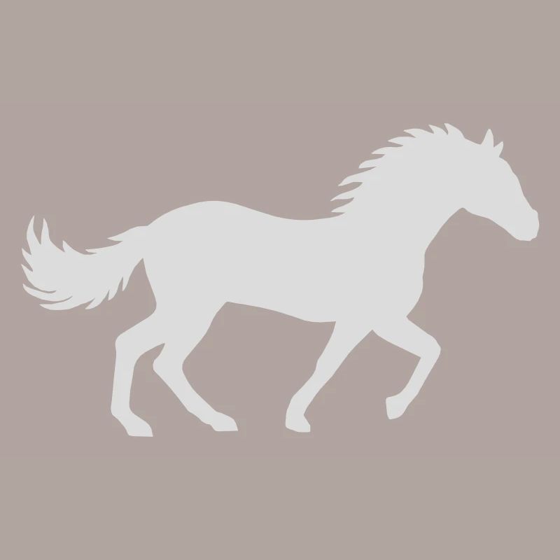 Conception de silhouette de cheval de course