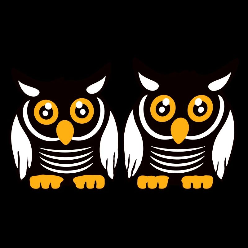 2 Eulen Team Vogel Freunde zwei Schleiereulen Crew