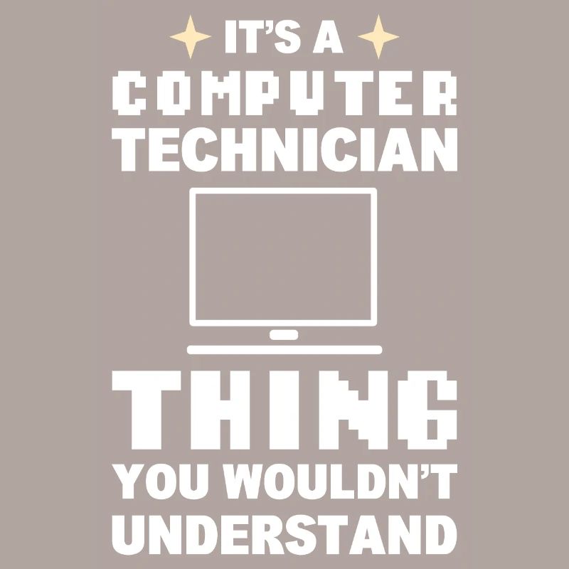Lustiger Computerfreak Computertechniker