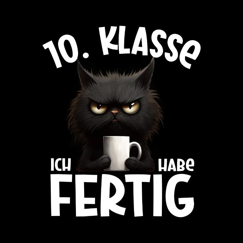 10. Klasse Geschafft Absolvent Schulende Abschluss