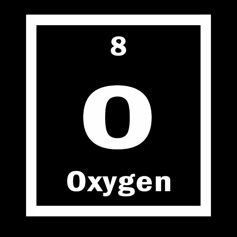 Oxygen O Periodic Table of Elements Science