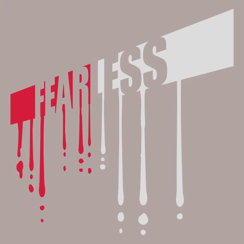 fearless Text Zitat Design