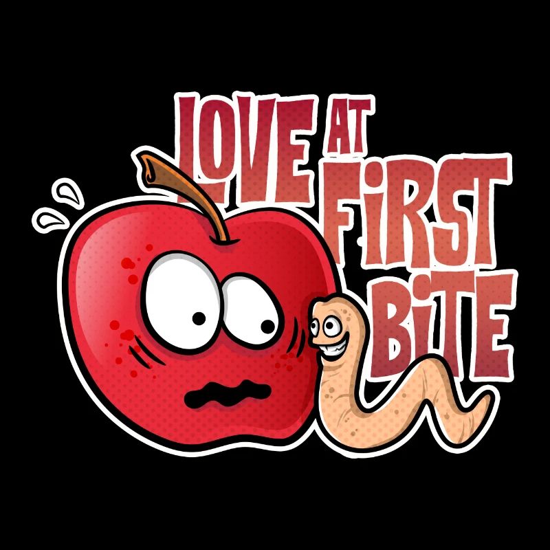 Apple Worm Love at First Sight