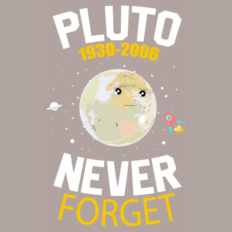Never Forget Pluto Retro Style Funny Space Science