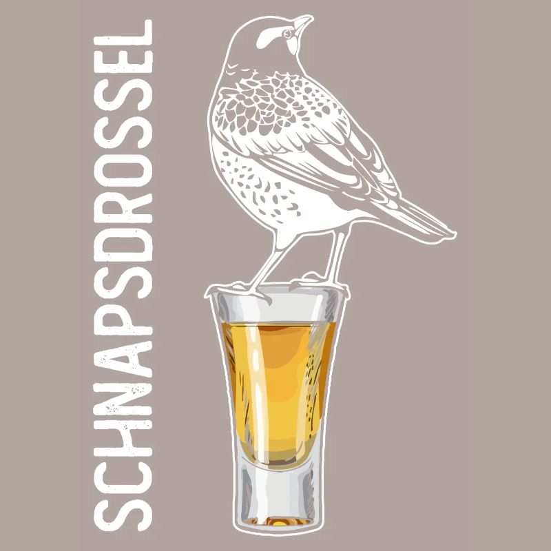 Schnapsdrossel Schnapstrinker Alkohol Schnaps