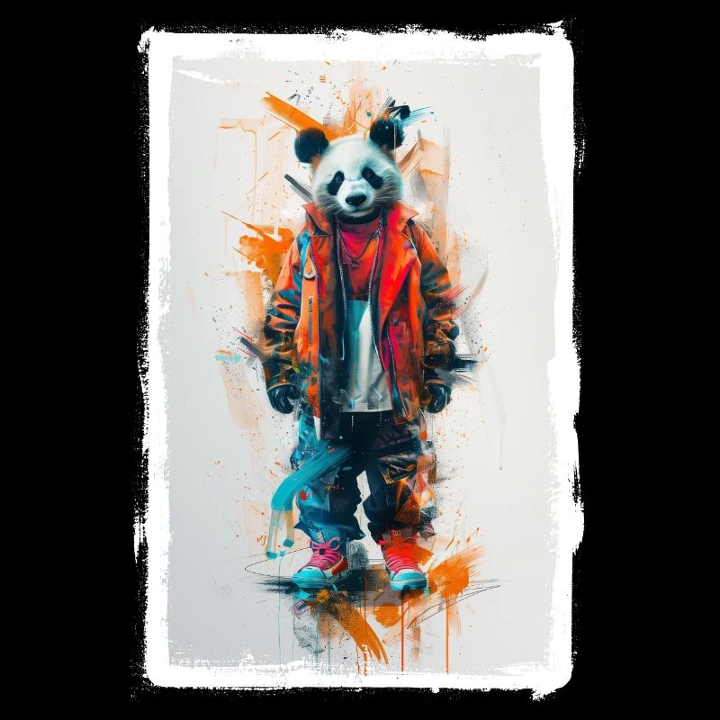 Panda coloré