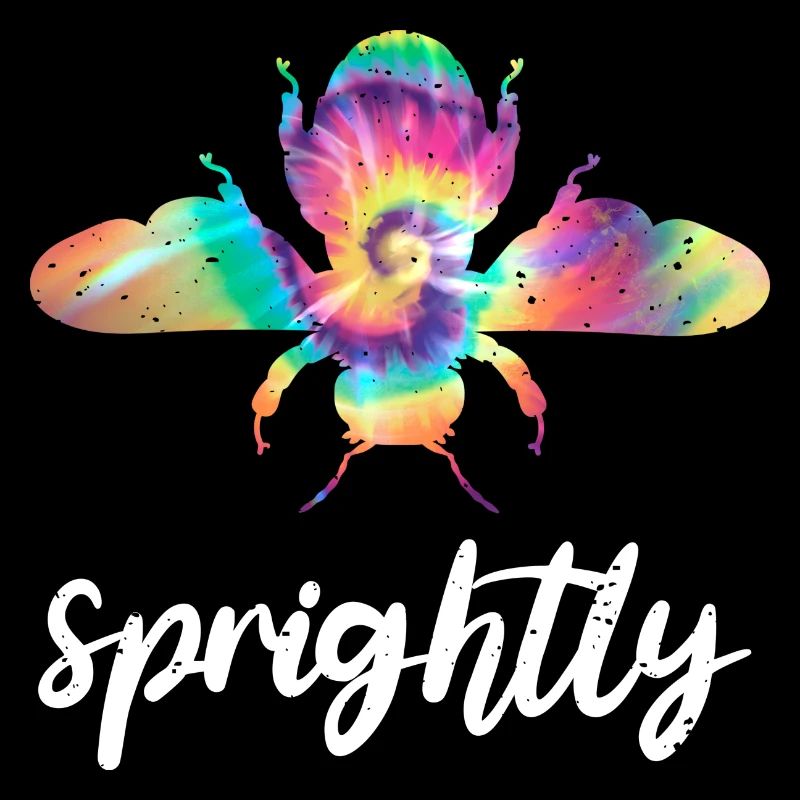 Tie Dye Bee Sprightly Biene Be Sprightly