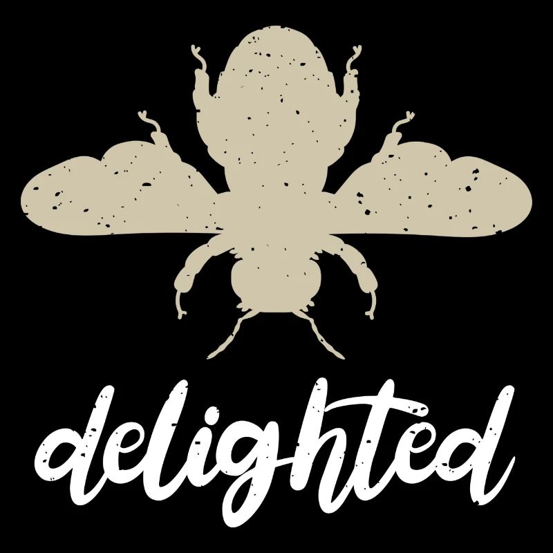 Beige Bee Delighted Biene Be Delighted