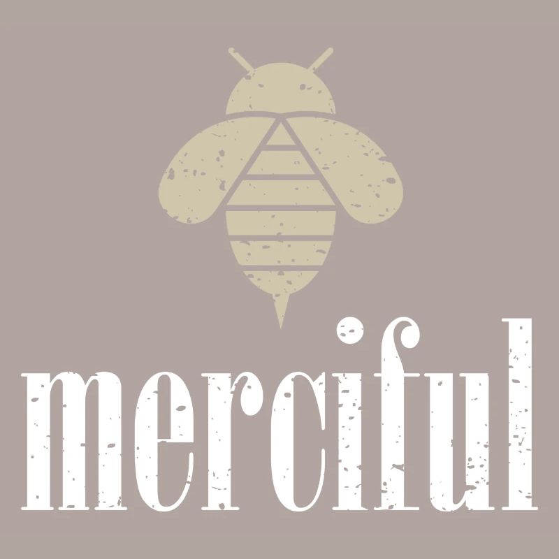 Beige Bee Merciful Biene Be Merciful