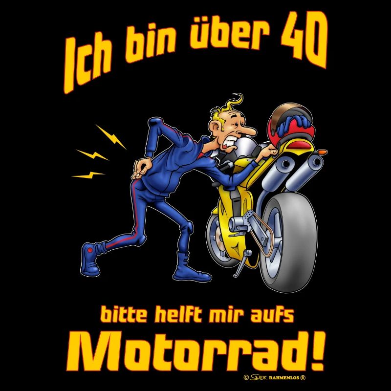 MD - Biker Shirt Design ich bin über 40 bitte