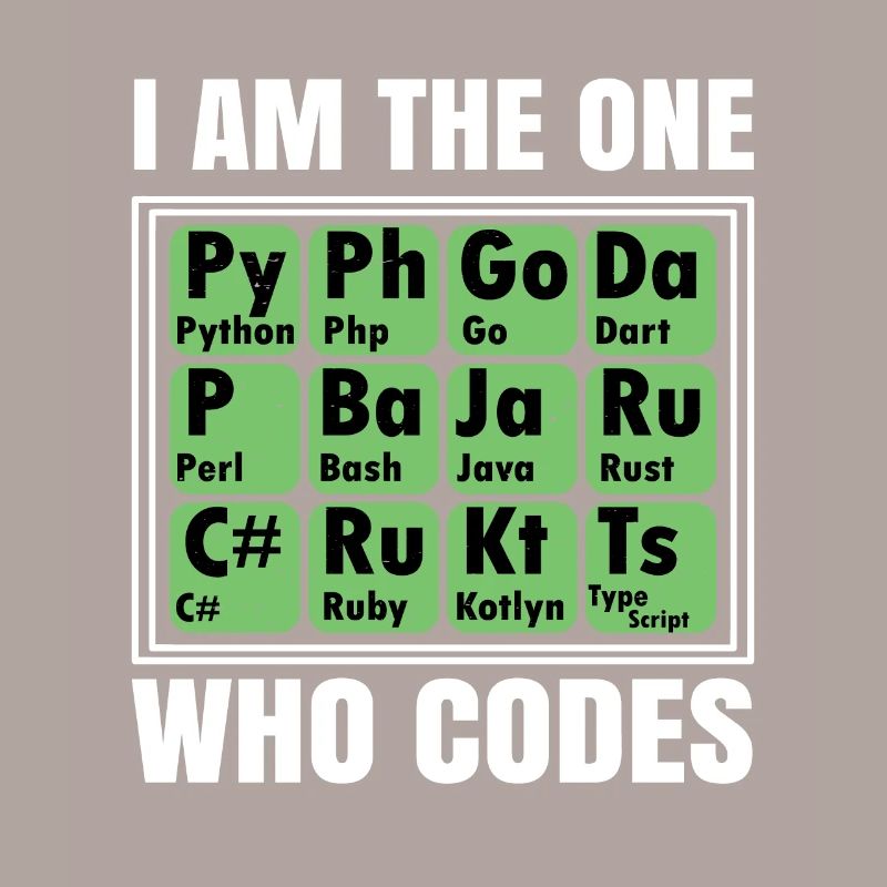 I Am The One Who Codes Programming Programmer Nerd