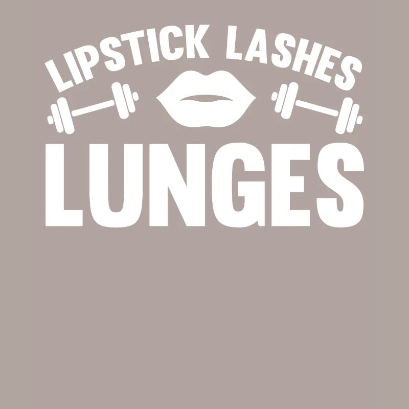 Lipstick eyelashes lunges -