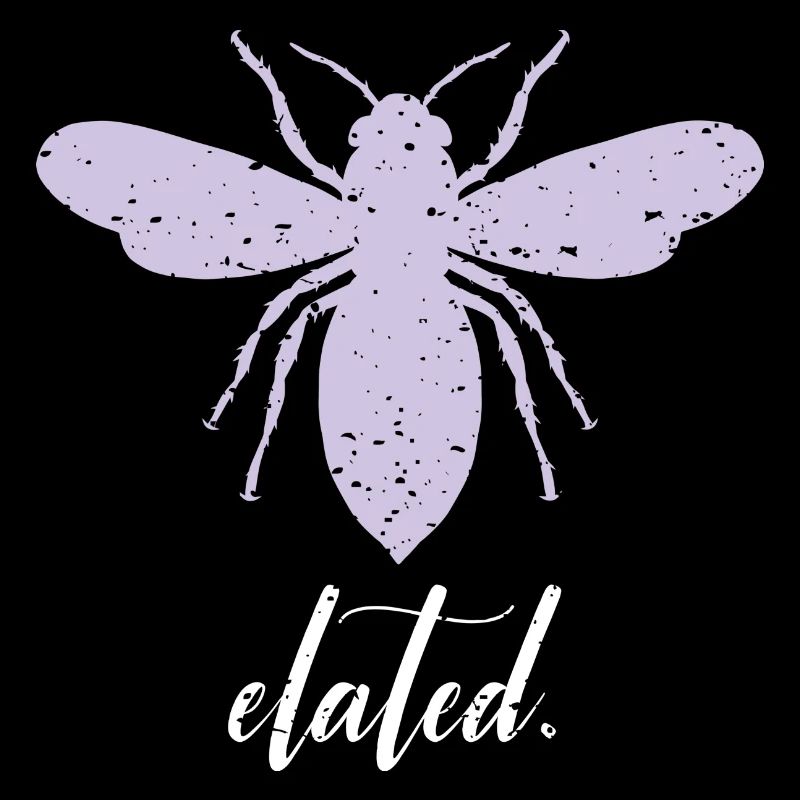 Purple Pastel Bee Elated Bee Be Elated