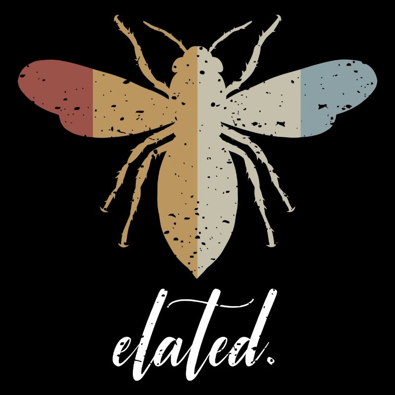 Retro Bee Elated Biene Be Elated