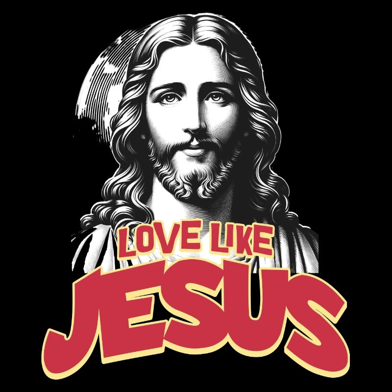 Amour comme Jésus Style d’affiche de film